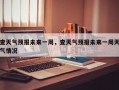 查天气预报未来一周，查天气预报未来一周天气情况
