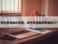 境外疫情国内疫情，境外疫情最新数据统计？